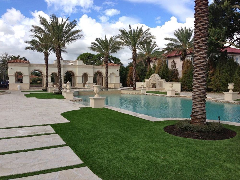 Fresno artificial grass landscaping for resorts and event spaces